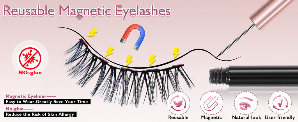 Magnetic Eyelashes (with Eyeliner)