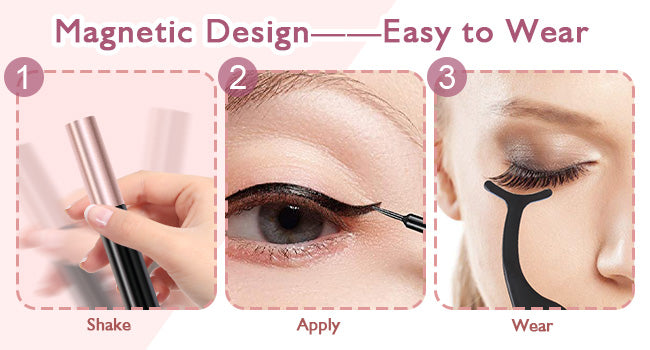 Magnetic Eyelashes (with Eyeliner)