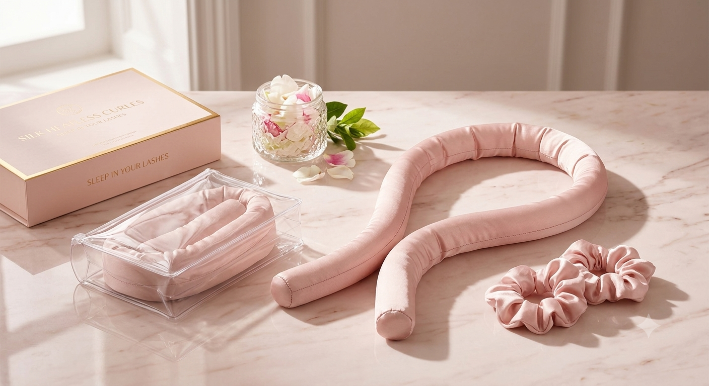 the heatless silk curling ribbon kit