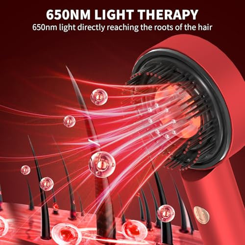 Red-Light Scalp Massager & Liquid Serum Oil Combo