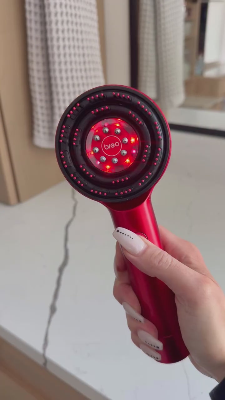 Red-Light Scalp Massager & Liquid Serum Oil Combo