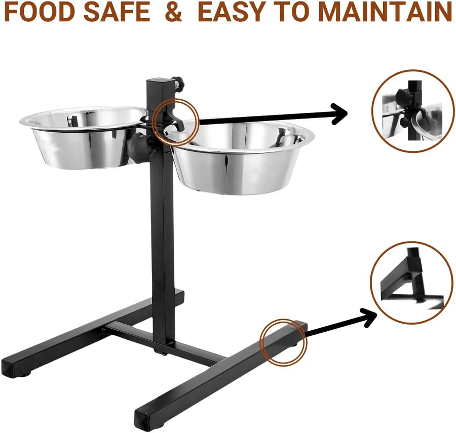 Pets Empire Adjustable Double Diner