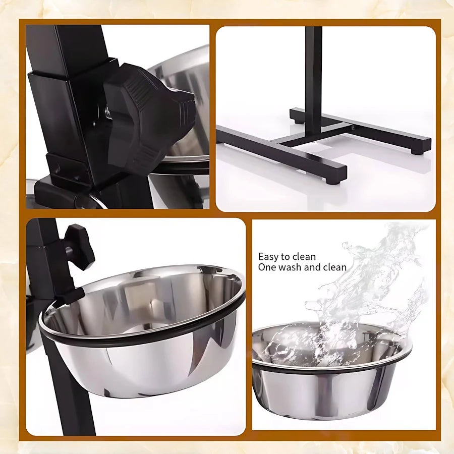 Pets Empire Adjustable Double Diner